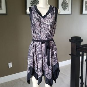 Tunic Shirt Asymmetric Paisley Top PLUS SIZE